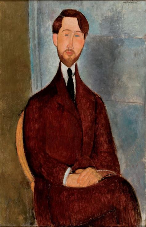 Portrait of Leopold Zborowski, 1917 - Amedeo Modigliani - WikiArt.org