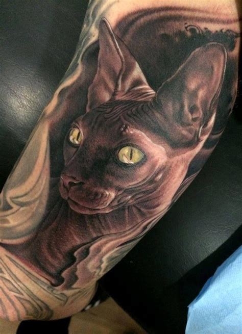 Sphynx Cat Sleeve | Best tattoo design ideas