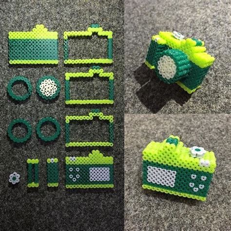 Melty Bead 3D camera | Easy perler bead patterns, Perler beads designs, 3d perler bead