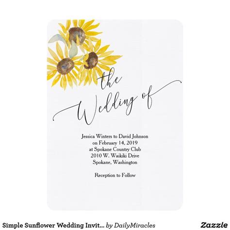 Sunflower Wedding Card - jenniemarieweddings