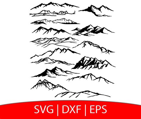 Mountain Outline Svg Cricut