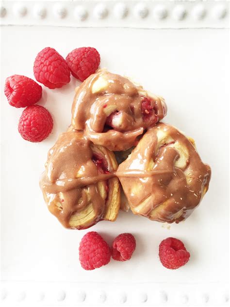 Quick Raspberry Sweet Rolls with Mocha Drizzle (Sponsored) — The Skinny Fork