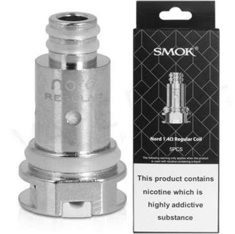 SMOK Nord Regular Replacement Coils 1.4 Ohm (5 Pack) | Electronic ...