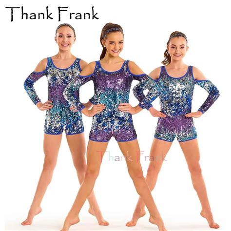 New Sequin Jazz Dance costumes Girls Women Long Sleeve Jazz Modern ...