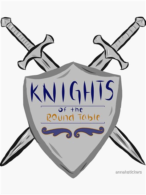 "Knights of the Round Table Custom" Sticker by annahstickers | Redbubble