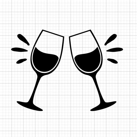 Wine Glasses Monogram Wine Glasses Svg File Wine Bott - vrogue.co