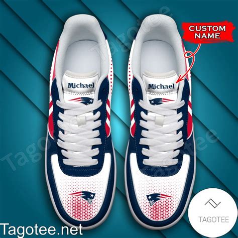 Personalized NFL New England Patriots Custom Name Air Force Shoes - Tagotee