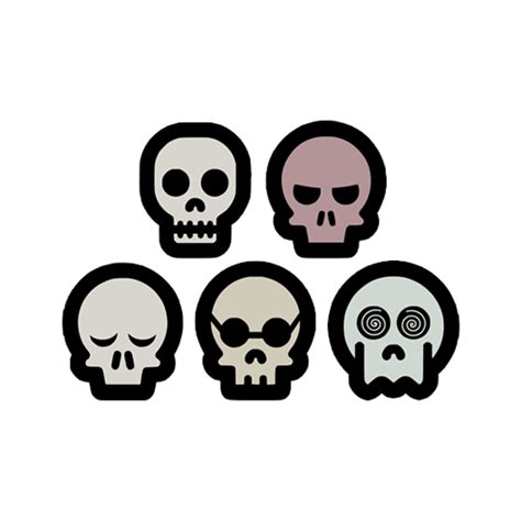 Skull Emoji - Just Stickers : Just Stickers