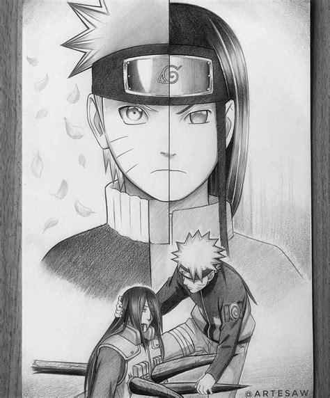 Naruto & Neji, I think this is one of my most emotional pieces, I hope ...