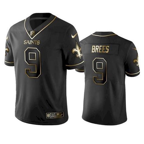 Saints Drew Brees All-Black Golden Edition Jersey – US Sports Nation