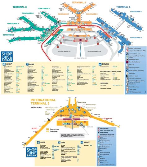 Chicago O'Hare Airport map - Ontheworldmap.com