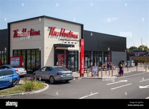 Tim Hortons restaurant and drive thru, Oldbury Stock Photo - Alamy