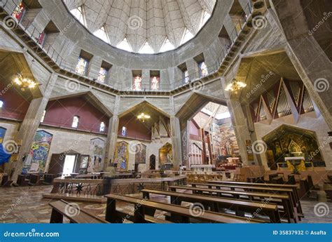 Basilica Of The Annunciation In Nazareth, Israel Stock Photography ...