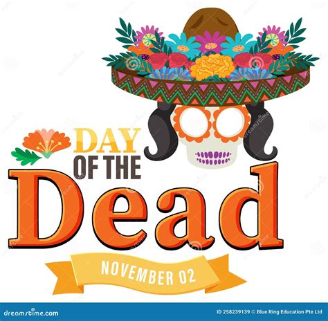 Day of the Dead Banner Design Stock Vector - Illustration of november ...