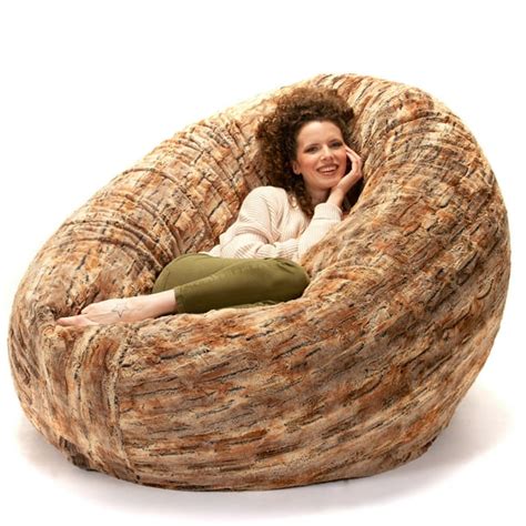 Jaxx 6 Foot Cocoon - Large Bean Bag Chair for Adults, Premium Luxe Faux ...