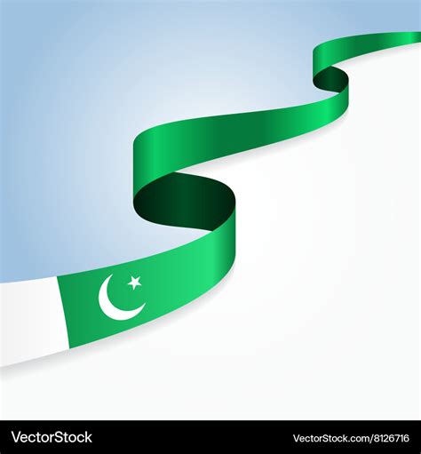 Pakistani flag background Royalty Free Vector Image