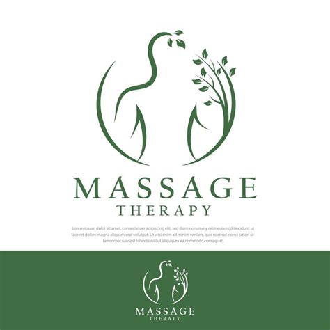 Massage therapy logo woman vector illustration 3835998 Vector Art at Vecteezy