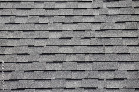 Roof shingles background and texture. grey and black asphalt tile of ...