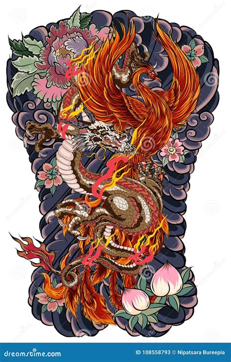 Update more than 73 dragon and phoenix tattoo best - in.coedo.com.vn