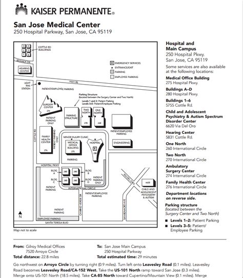 Kaiser San Jose Map | World Map 07