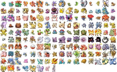 Pokemon Red And Green Sprites