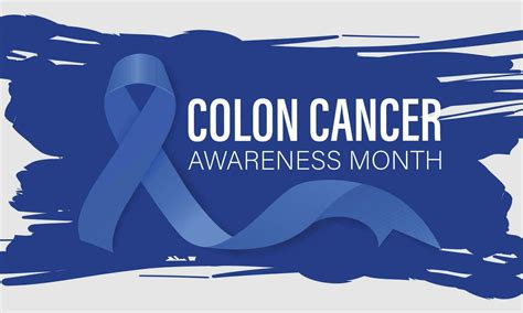 Colon Cancer Awareness Month Vector Illustration . Banner, poster, card, background design ...