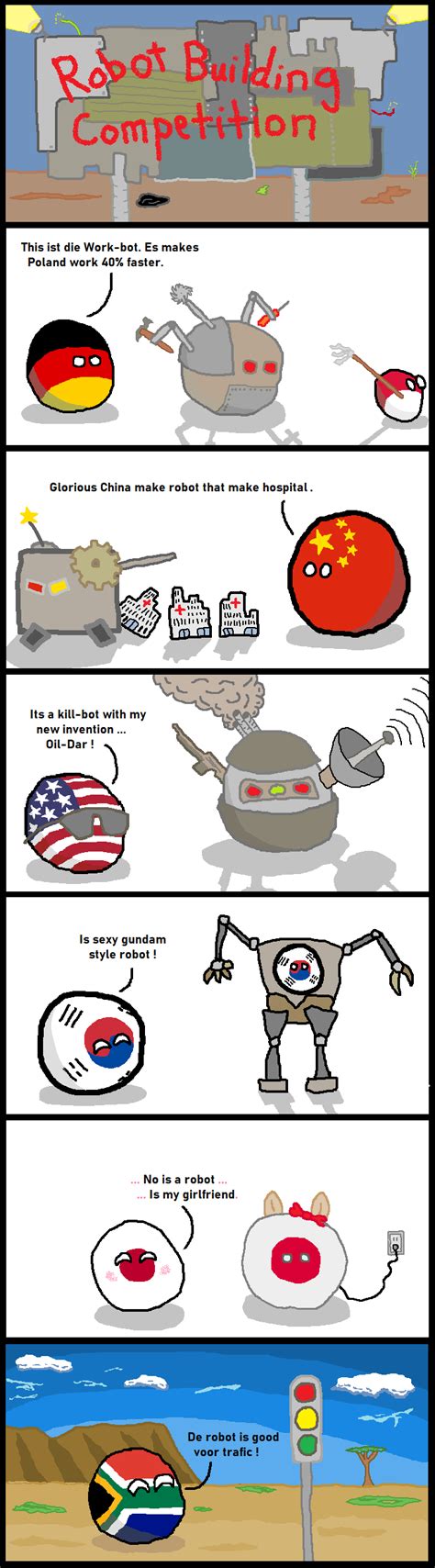 Robot Building Competition : r/polandball