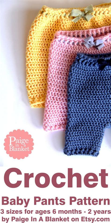 Crochet Pattern Baby Pants Instant Download - Etsy | Crochet baby pants ...