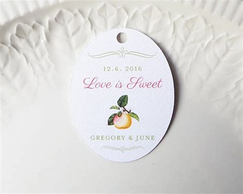 Items similar to 20 Apple Gift Tags, for Applesauce, Preserves or Canning, Wedding Favor Tags ...