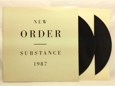 New Order Substance 1987 Embossed Cover 2-LP Vinyl Record w/ inserts ...