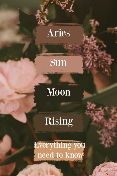 Sun, Moon & Rising Signs: Aries | Aries sun sign, How to find out, Signs