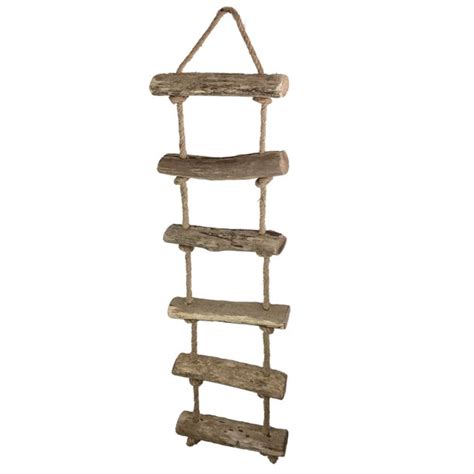 Party Ornaments Wedding Decor Hanging Rope Ladder Natural Wood Rustic ...