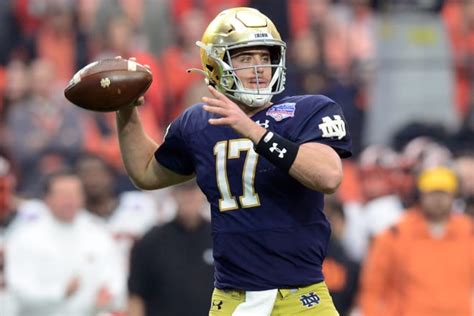 Notre Dame QB Jack Coan enjoying the ride at NFL Combine ...