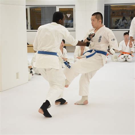 A pic from my Kyokushin belt test 2 weeks ago : r/karate