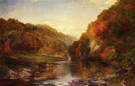 Thomas Moran Autumn on the Wissahickon Painting | Best Paintings For Sale