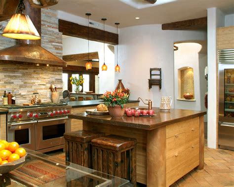 Santa Fe Style Kitchen - Eclectic - Kitchen - san diego - by Hamilton-Gray Design, Inc.