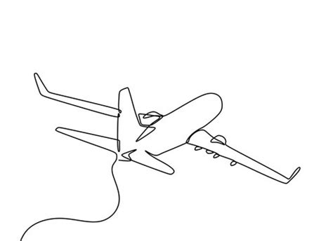 Details more than 80 aeroplane line drawing latest - xkldase.edu.vn