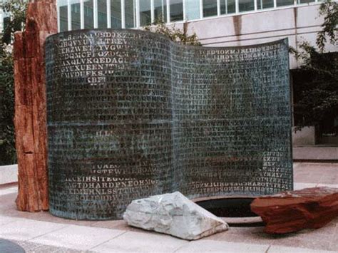 Kryptos Artist to Reveal Rare Clue to Baffling CIA Sculpture