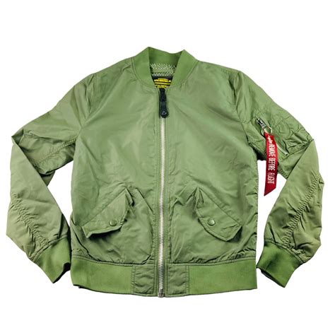 Alpha Industries Men's Flight Bomber Jacket Army Gree… - Gem