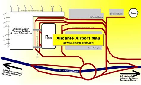 Alicante Airport Maps