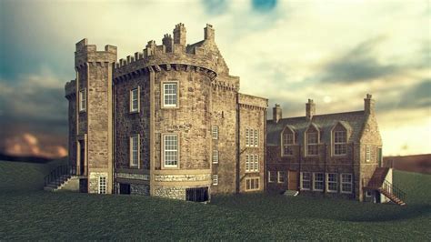 Merchiston Castle. University project for 'Fundamentals of 3d illustration' module at Napier ...