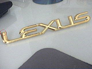 FS: Gold Trunk Emblem Set (L + Lexus) for 1st Gen. - ClubLexus - Lexus ...