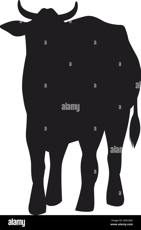 cow animal farm silhouette figure icon vector illustration design Stock Vector Image & Art - Alamy