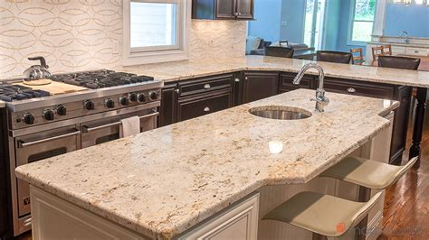 Colonial Gold large Kitchen Granite Countertops | Marble.com