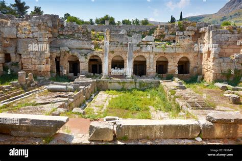 Ruins of the ancient city of Corinth, Greece Stock Photo - Alamy