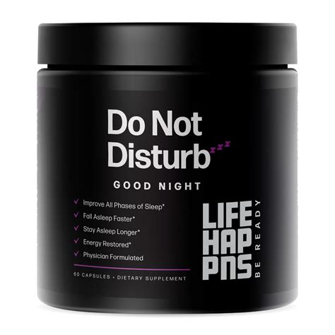 Do Not Disturb | Good Night Supplement – Life Happns