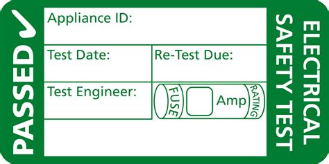 Pat Testing Labels Template - Detrester.com