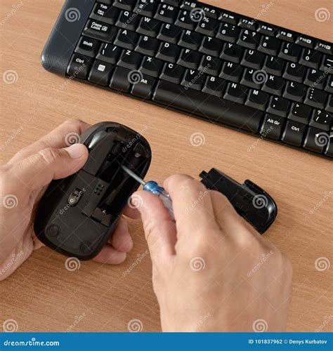 Computer mouse repairing stock photo. Image of help - 101837962