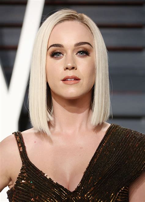 Katy Perry’s Straight Blonde Bob — Sleek Hair At Vanity Fair Oscar Party – Hollywood Life