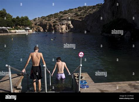 Vouliagmeni lake hi-res stock photography and images - Alamy